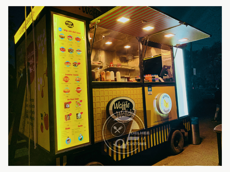 Night Lighting Food Kiosk